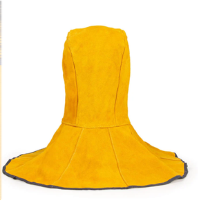 Casque de soudeur en cuir de vachette ignifuge, protection demi-cou, épaules et tête, pour travaux de soudage - Product Image 2