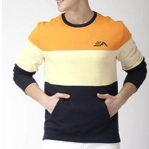 Sweat-shirt à col rond en polaire pour homme, coupe classique, multicolores, décontracté, écologique, très vendu et durable - Product Image 1