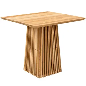 Mesa de Comedor Plegable de Madera de Teca Sólida, Ecológica, para Cafetería y Restaurante, Muebles Modernos y Duraderos para Hostelería, OEM ODM - Product Image 3