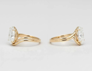 Anillo de Diamantes de Corte Esmeralda de 3 Quilates, Oro Amarillo para Mujer, Joyería Clásica de Compromiso, Diamantes Naturales Certificados por GIA - Product Image 5