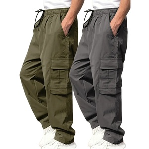 Pantalons de jogging décontractés rétro légers et respirants pour hommes, en molleton français vintage, coupe droite et ample, personnalisables - Product Image 1