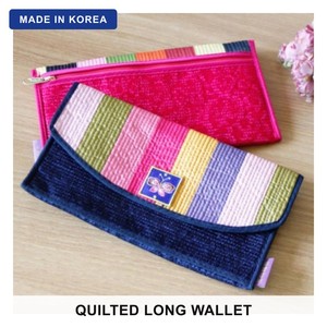 Portefeuille long matelassé en soie Saekdong coréen, pochette brodée traditionnelle pour Hanbok, cadeau de Nouvel An lunaire - Product Image 1
