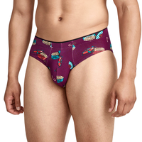 Caleçon imprimé taille mi-haute ActiveStretch pour hommes adultes, avec taille élastique de qualité sportive, poche de soutien douce, respirant, écologique et à séchage rapide