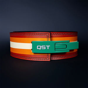 Wholesale Cowhide Powerlifting Belts With Custom Print Weightlifting <b>Waist</b> <b>Support</b> Lever Buckle Deadlifting Belt - Product Image 1