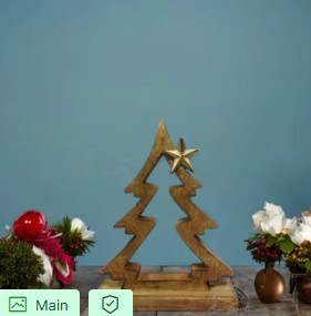 Charmant ange Silhouette Décor Lot de 2 avec étoiles dorées Parfait pour les vacances ou la décoration spirituelle de la maison - Product Image 4
