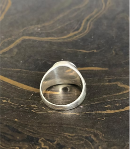 Unisex Black Onyx Signet 925 Sterling Silver <b>Ring</b> - Oval Gemstone <b>Celtic</b> Knotwork Textured Band Wholesaler Vendor - Product Image 6