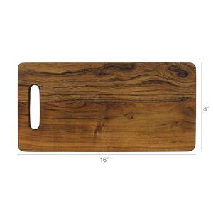 Plateau de service en bois rustique naturel - Non toxique, facile à nettoyer, passe au lave-vaisselle - Product Image 1