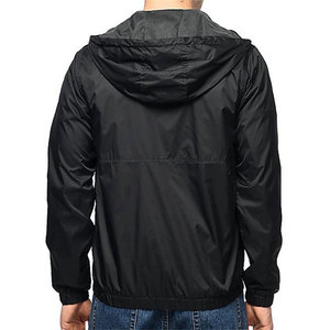 New Arrival <b>Men</b> Windbreaker Hooded Zipper <b>Jackets</b> Lightweight Windbreaker Waterproof Outdoor Regular Fit Zipper Closure <b>Jackets</b> - Product Image 2