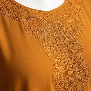 2025 OEM Kimono Outwear Abaya High Stretch Soft Thicker Polyester Fabric Muslim Women V Neck Long Sleeve Party Ramadan Wedding - Product Image 4