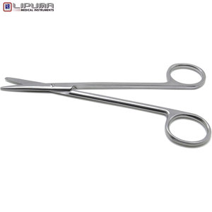 กรรไกรตัดขนสัตว์แบบตรง ขนาด 6 นิ้ว คุณภาพพรีเมียม ยี่ห้อ Metzenbaum สำหรับสัตวแพทย์ ปลายทู่/ปลายมน มาตรฐานความปลอดภัยแบบแมนนวล MOL - Product Image 2