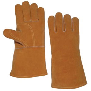 CAPTAIN INDUSTRY, Nuevos Guantes de Soldadura de Cuero Vacuno Hechos a Medida, con Logotipo, Antideslizantes, Impermeables, de Dedo Completo, para Uso en Exteriores, Unisex - Product Image 6