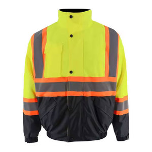 Chaqueta de seguridad reflectante para hombre con MOQ bajo y mejor precio, que proporciona visibilidad y comodidad para trabajos en exteriores e interiores. - Product Image 1