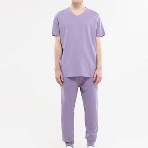 เสื้อยืดผู้ชายลายโลโก้แบบกำหนดเองสำหรับฤดูร้อน แห้งเร็ว คอวี ทรงเข้ารูป น้ำหนักเบา สวมใส่สบาย แขนสั้น สีพื้น ระบายอากาศได้ดี - Product Image 2