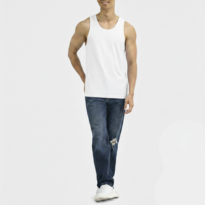 Camiseta sin Mangas de Verano para Hombre, de Alta Calidad, 100% Algodón, Transpirable, Cuello Redondo, Estilo Casual Elegante, para Fitness, Gimnasio, Tallas Grandes - Product Image 5