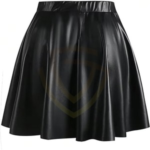 Falda de Cuero Grueso de Alta Calidad y Estilo Moderno para Mujer, Ropa Casual de Invierno con Decoración Estampada, Falda de Cuero para Mujer - Product Image 6