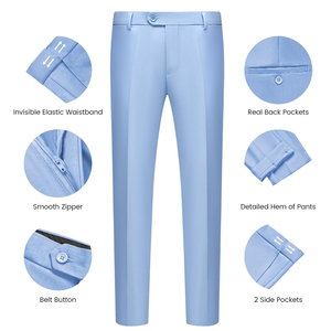 ชุดสูทผู้ชายคุณภาพดีแบบสองชิ้น เสื้อโค้ทและกางเกงขายส่งราคาถูก เหมาะสำหรับงานแต่งงานและงานเลี้ยง - Product Image 5