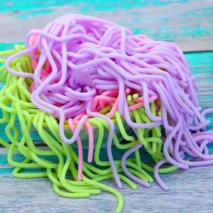 Wholesale Colorful Soft TPR Sensory Fidget Toys for Boys & Girls Anti-Stress for Ramen Noodle & Stretch <b>String</b> Rope <b>Ball</b> Shape - Product Image 1