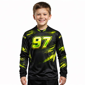 เสื้อเจอร์ซีย์โมโตครอส MX พิมพ์ลายตามสั่งสำหรับผู้ใหญ่ แขนยาว สำหรับแข่งรถ ATV มอเตอร์ไซค์ กีฬา แห้งเร็ว ระบายอากาศได้ดี - Product Image 5
