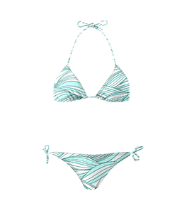 Nuevo Conjunto de Bikini Triangular Estampado para Mujer 2k26, Traje de Baño de Dos Piezas con Tirantes Ajustables, Ropa de Playa para Verano - Product Image 1