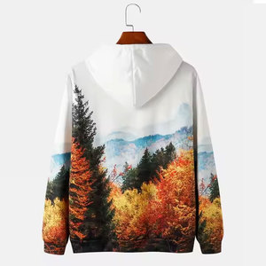 เสื้อฮู้ดดี้แบบซับลิเมชั่นสั่งทำตามความต้องการสูงสำหรับผู้ชาย พิมพ์ลายกราฟิกตามสั่ง เหมาะสำหรับการเดินทางและสวมใส่ลำลอง - Product Image 2