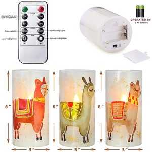 Velas de papel con calcomanías navideñas TOOWIN, velas románticas para cumpleaños y bodas, luces decorativas - Product Image 4