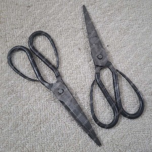 Ciseaux en fer forgé à la main, cisailles à laine vintage, lames en acier inoxydable, outil de coupe vintage TT-5123 - Product Image 3