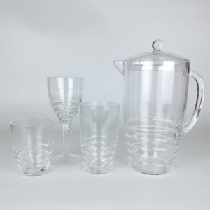 Gobelet vintage en plastique bleu tourbillonnant de 15 oz, verre à whisky pour fête, restaurant, extérieur, incassable, couleur personnalisée - Product Image 5