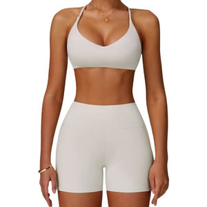 Conjunto Deportivo Transpirable de Alta Intensidad, Sujetador Deportivo sin Espalda, Alta Sujeción, Sin Costuras, Cómodo, Elástico y Suave, Sujetador Deportivo para Mujer, para Fitness, Entrenamiento y Yoga - Product Image 5