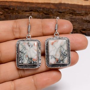 มาริโพไซต์ต่างหูพลอยเงินแท้ 925 สไตล์วินเทจเครื่องประดับทำด้วยมือของขวัญสำหรับผู้หญิงสาวๆ - Product Image 4