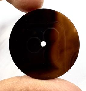 Esfera de Reloj de Piedra Preciosa de Ónix Negro Natural de 28.50mm y 0.70mm, Pulida, Personalizada, de Lujo, Automática, con Orificio Central de 2mm - Product Image 2