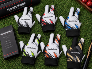 Fingerless Billiards <b>Gloves</b> Unisex PU Material Sublimation Print Ambidextrous Billiard <b>Pool</b> <b>Glove</b> Left Hand 3-finger Snooker Cue - Product Image 1