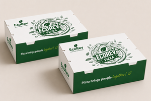 Cajas de Papel Biodegradables y Ecológicas para Alimentos, Resistentes a la Grasa, para Alitas de Pollo, Comida Rápida, Pollo Frito - Product Image 2