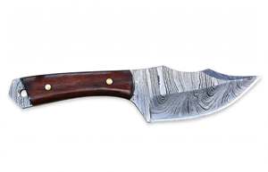 Herramienta de Corte para Exteriores de Acero de Damasco Forjado a Mano Personalizada al por Mayor con Mango de Madera de Palisandro - Product Image 3