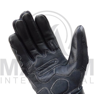 Gants de course en cuir à doigts entiers avec revêtement antidérapant pour la conduite en extérieur, unisexe - Product Image 4
