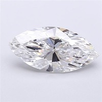 Diamant de laboratoire exclusif de taille marquise, polissage excellent, pierre non montée, 2,5 carats, couleur D, clarté VVS1, pour la fabrication de bijoux.