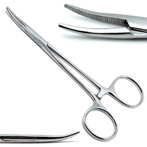 Hand Tool Mosquito Forcep Steel Manual Pet Hair Clamp Fishing Locking Pliers <b>Epilation</b> Tools Curved Straight Tip 12.5 16 18cm - Product Image 4