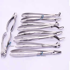 Forceps d'extraction dentaire en acier inoxydable, outil de retrait de dents, instrument chirurgical dentaire professionnel pour les dentistes et les cliniques - Product Image 1