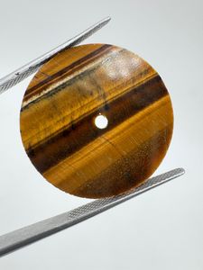 หน้าปัดนาฬิกาพร้อมกลไก NH35 ประดับด้วยหินไทเกอร์อายธรรมชาติ สีน้ำตาล/ดำ ขนาด 31.5 มม. หนา 1 มม. ดีไซน์คลาสสิก สวยงาม เหมาะสำหรับการประกอบนาฬิกา - Product Image 5