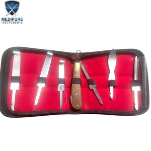 Premium Hoof Knives Kit Farrier Tool Set Stainless Steel Horse Hoof Trimming Equipment <b>Veterinary</b> <b>Instruments</b> - Product Image 2