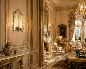 Grand European Venetian Baroque Luxury <b>Wall</b> <b>Sconce</b> Ornate Decorative <b>Wall</b> <b>Light</b> with Elaborate Mirror Detailing, Premium Brass - Product Image 5
