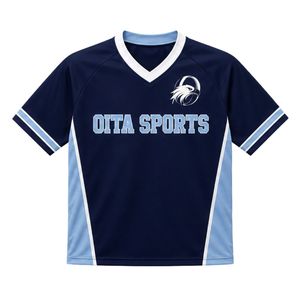 Camiseta de Lacrosse Azul Marino con Paneles en Contraste y Pantalones Cortos, Uniforme Deportivo Masculino para Equipo, Ropa de Entrenamiento, Ropa Deportiva para Exteriores - Product Image 3