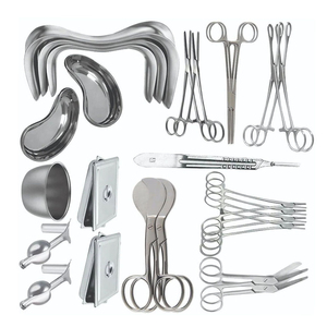 Kit chirurgical orthopédique : Ensemble d'instruments avec forceps manuels, rétracteur, plateau, détartreur et ciseaux en acier inoxydable - Product Image 2