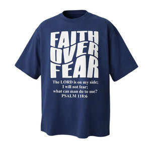 Camiseta Oversize de Algodón 100% de Alto Gramaje para Hombre, de Lujo, Personalizada, Tallas Grandes, Transpirable, con Logo Impreso - Product Image 1