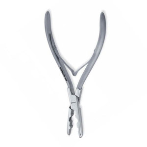 Pinzas de Acero Inoxidable para Extensiones de Cabello con Mango de Goma, Herramienta Profesional para Abrir y Cerrar Anillos Micro para Cabello - Product Image 5