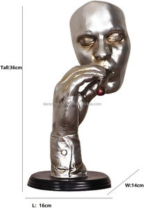 Esculturas de Aluminio Fundido de Alta Calidad y Estilo Moderno, Arte Abstracto en Metal, Decoración para el Hogar, Decoración de Mesa, Marca Impex, Mejores Precios - Product Image 6