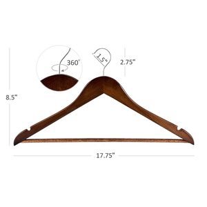 Premium Wooden Clothes <b>Hanger</b> Cheap Rate Durable <b>Hangers</b> for Shirts Coats Suits and Closet Use By M/S SHAAD HANDICRAFTS - Product Image 4