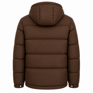 Chaqueta Acolchada con Capucha para Hombre, Diseño Personalizado, Teñido Liso, Relleno Acolchado, Transpirable, Impermeable, Venta al Por Mayor de Fábrica - Product Image 3