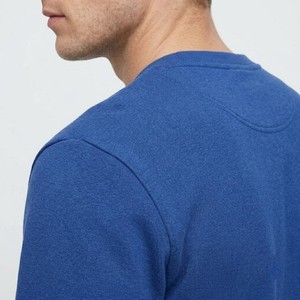 Sweat-shirt classique bleu royal à col rond en molleton de coton premium, pull décontracté pour tous les jours, unisexe - Product Image 4