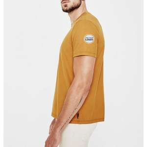 เสื้อยืดคอกลมแขนสั้นผู้ชาย ผ้าฝ้าย 100%/ใยไผ่ ทรงปกติ เป็นมิตรกับสิ่งแวดล้อม ระบายอากาศได้ดี แห้งเร็ว - Product Image 1