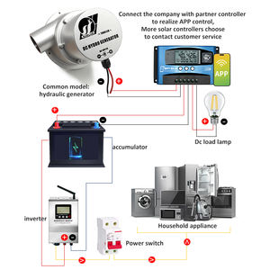 مولد كهرومائي صغير 36 واط 50 واط تيار مستمر 18 فولت 36 فولت بدون فرش للأنهار والجداول، نظام طاقة خارج الشبكة للمناطق الريفية في نيبال - Product Image 5